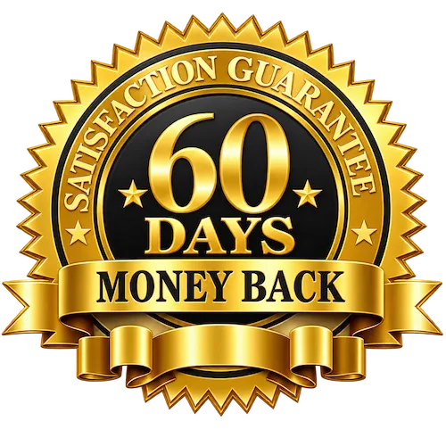 Vital Flush 60-day money-back guarantee seal